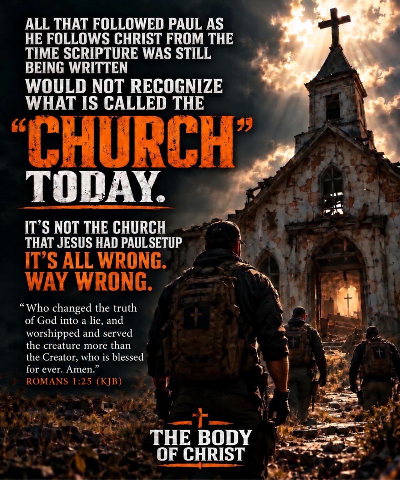 The Body of Christ message about following Paul as he follows Christ